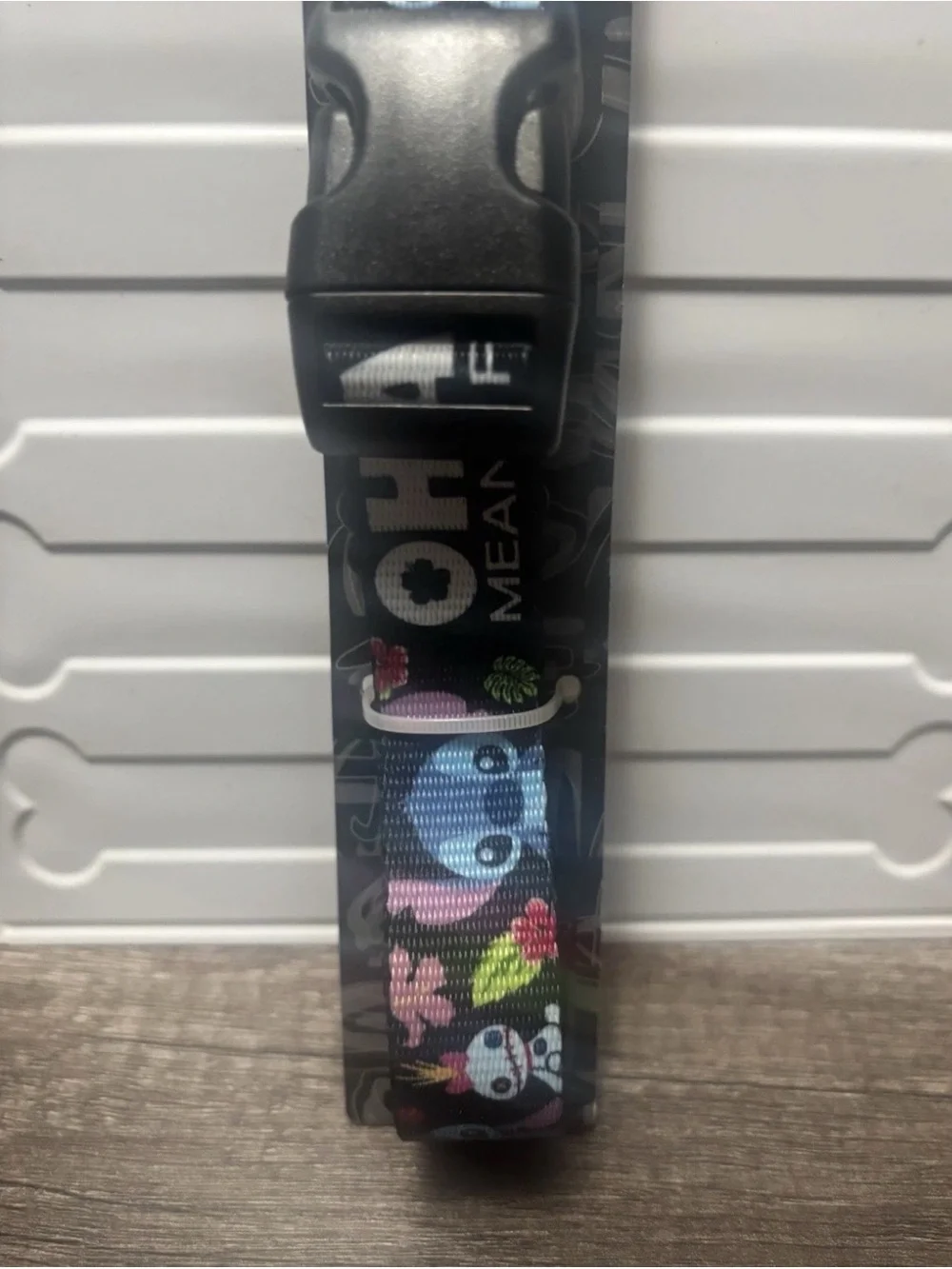 Disney Stitch Adjustable Nylon Dog Collar Large Standard for Collie Labrador